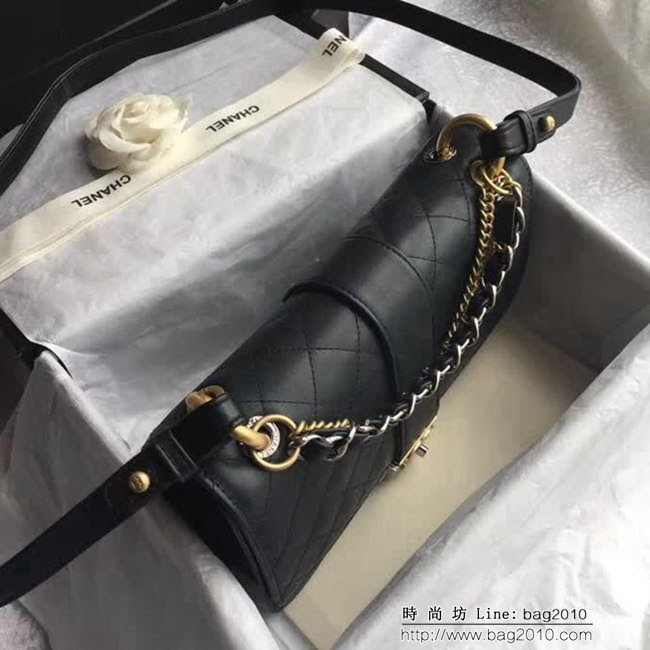 香奈兒CHANEL 57577 2018秋冬新款肩背小挎包正品打版DSC1707